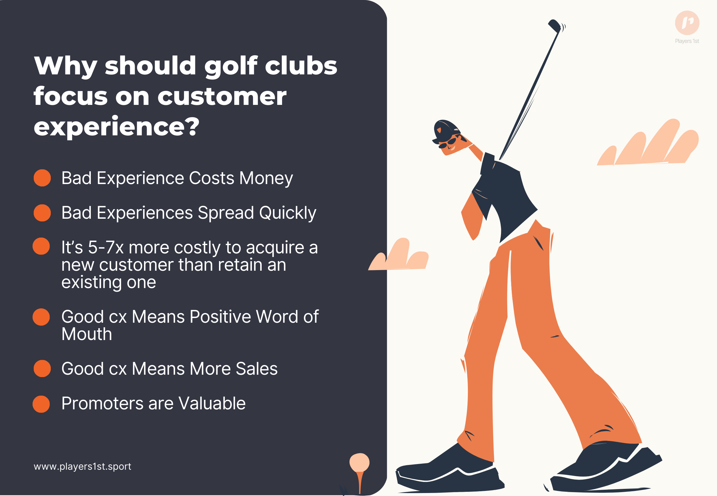Why golf clubs should focus on customer experience.