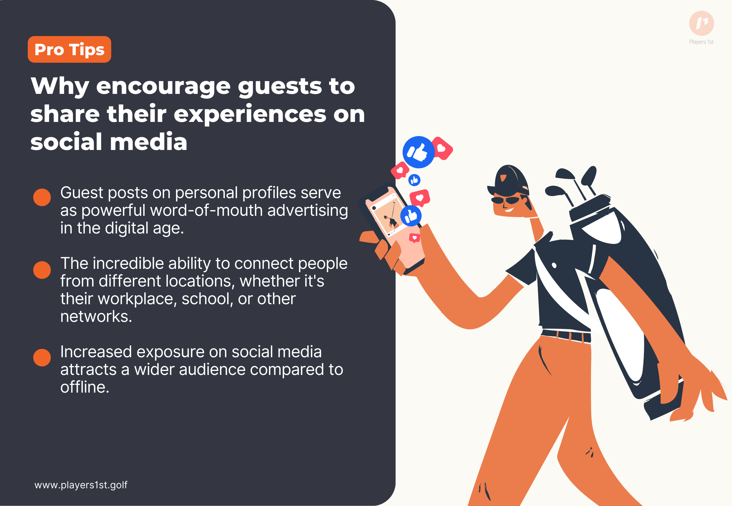 Why encourage guests to share their experiences on social media.